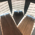 20"-22" Tape In Hair Extensions Remi Human Hair 50g a Pack Of 20 Pieces