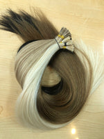 Polymer I-TIP 18" Remi Hair Extensions Silky (25 Strand I-Tip Extensions Per Bundle)