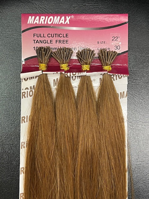 Polymer I-TIP 22"-24" Remi Hair Extensions Silky(25 Strand I-Tip Extensions Per Bundle)