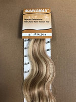 Wavy 18"Tape Extensions Hair Premium 100% Human Hair 50g a Pack Of 20 Pieces