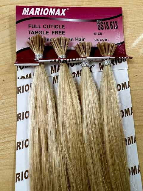 Polymer I-TIP 18" Remi Hair Extensions Silky (25 Strand I-Tip Extensions Per Bundle)