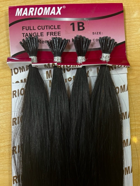 Polymer I-TIP 18" Remi Hair Extensions Silky (25 Strand I-Tip Extensions Per Bundle)