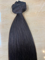 18" Clip On Remi Hair Extensions Silky