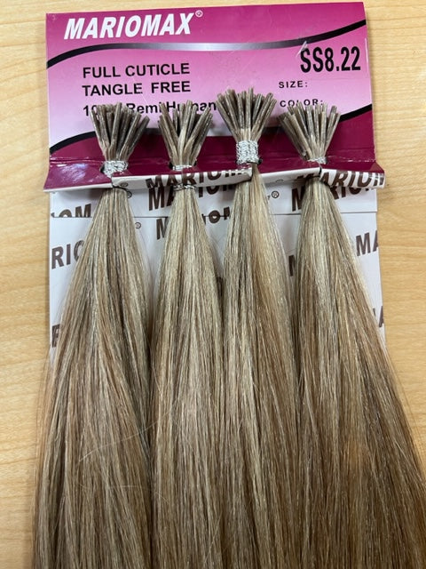 Polymer I-TIP 22"-24" Remi Hair Extensions Silky(25 Strand I-Tip Extensions Per Bundle)