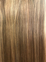 SUNSET 1 8"-20" DOUBLE DRAWNS  ( 3" WIDE  12 PIECES 60g ) Tape In Remi Hair Extensions  Silky