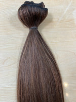18" Clip On Remi Hair Extensions Silky